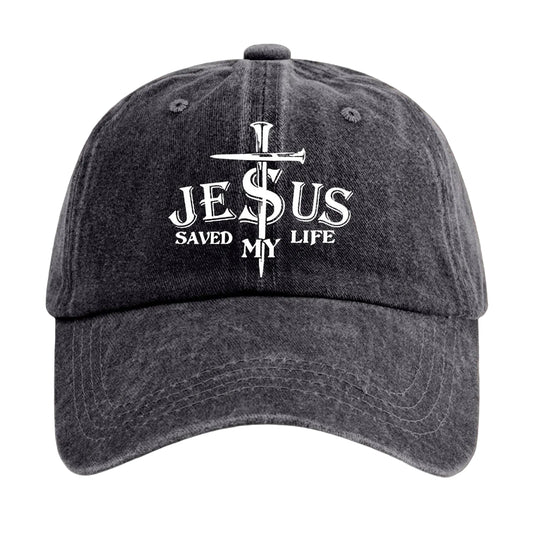 Jesus Saved My Life Baseball cap